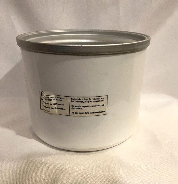 CUISINART FROZEN YOGURT Ice Cream Maker ICE20 Replacement Freezer Bowl