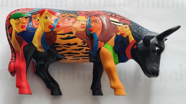 Statue Vache " Cow Parade " Bradley en Résine - Voir Photos