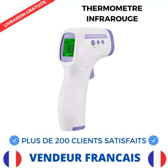 Thermomètre Frontal Infrarouge Numérique Sans Contact Bébé Enfant Adultes Rapide