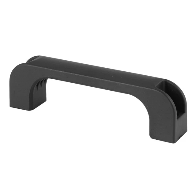 Gabinete de puerta plástico negro manija de tracción rectangular 5,2" K2J6