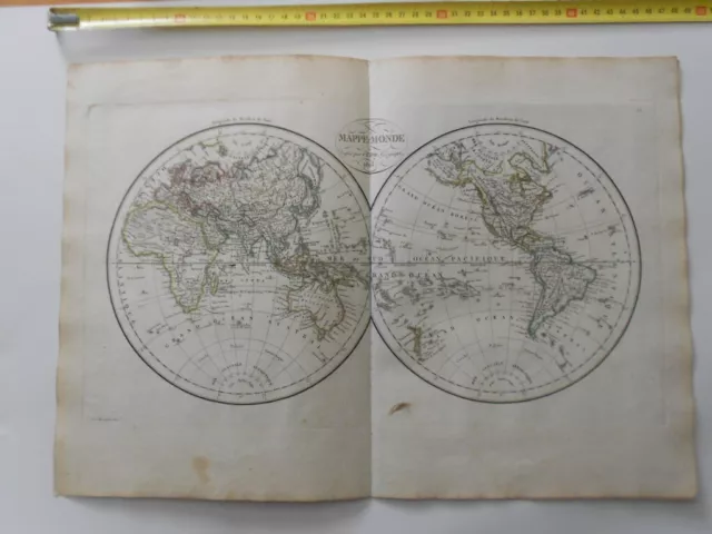 P11 / Carte Adam Et Giraldon  1816 / Mappe Monde