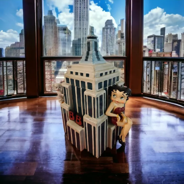 RARE 1998 Vandor Betty Boop EDITION Skyscraper Building Cookie Jar Original Box