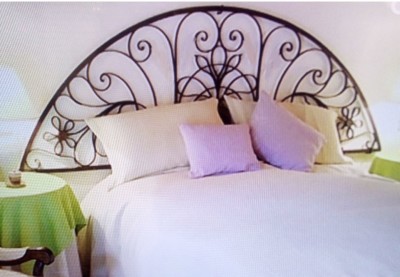 Artemide Letto testiera in ferro pieno forgiato e battuto a mano mod Artemide 