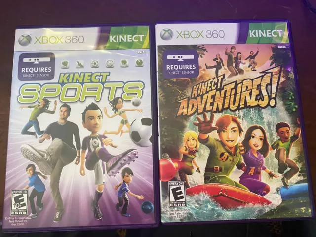 Lot of 4 Xbox 360 Kinect Games Adventures Your Shape Sports Kung