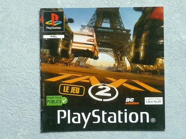 Notice Taxi 2 Pour Jeu PS1. FRA. TBE. ENVOI SUIVI.