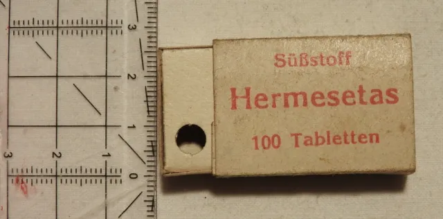 Miniatur - Hermesetas Süßstoff -Tabletten Schachtel - OVP - Apotheke (17)