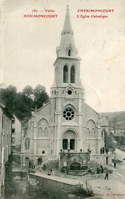 Carte HERIMONCOURT L'église Catholique