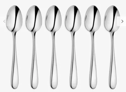 6pc Tea Spoon Cutlery Stainless Steel Teaspoons Tea Spoons  Colour Silver