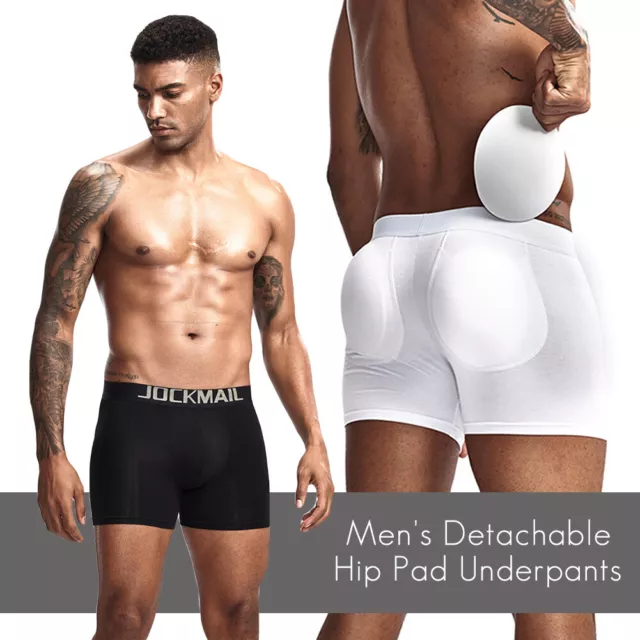Mens Padded Enhancer Underwear Butt Lifter Boxer Shaper Briefs