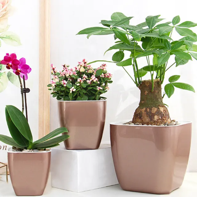 Lazy Flower Pot Automatic Water Absorption for Plant Home Garden Decor Basket