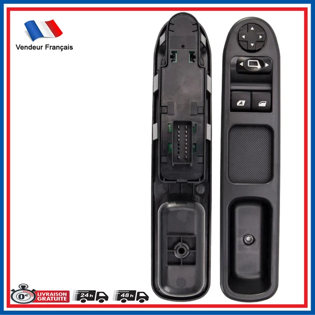 Bouton Commande Interrupteur de Leve Vitre Avant Gauche 6554QL 6554HJ 9654860780