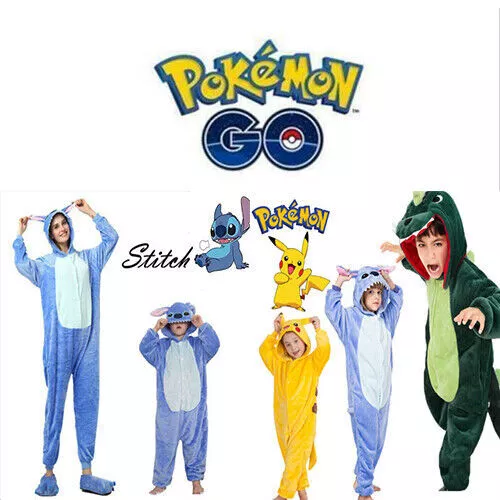 2023 Boys Girl Animal Pyjamas Pikachu Onesie11 Kids Charmander Costume