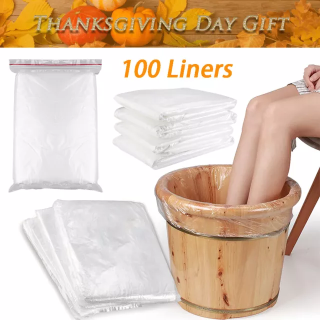 Universal Plastic Liners for Ionic Foot Detox Spa Bath Machine Tub Liner 100 Pcs