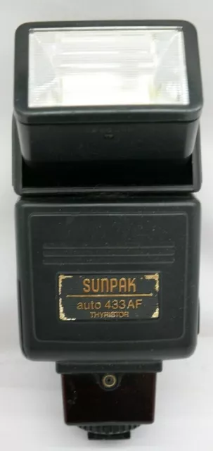 Sunpak Auto 433 AF Thyristor Flash for For Canon Auto Focus Cameras  EL