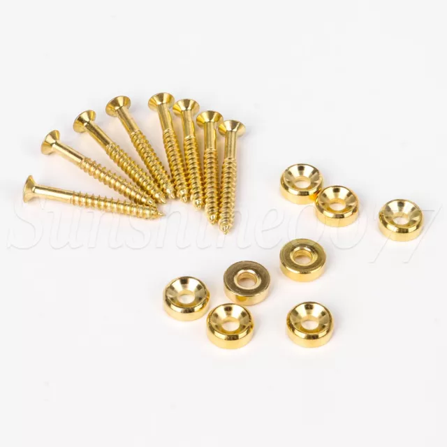200Pcs Electric Guitar Neck Joint Bushings Ferrules Mounting Screws and Nuts