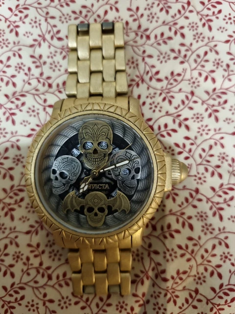 Invicta 19858 Bracciale Acciaio Inox Collezionista Osso 48mm Svizzera Quarzo 48mm...