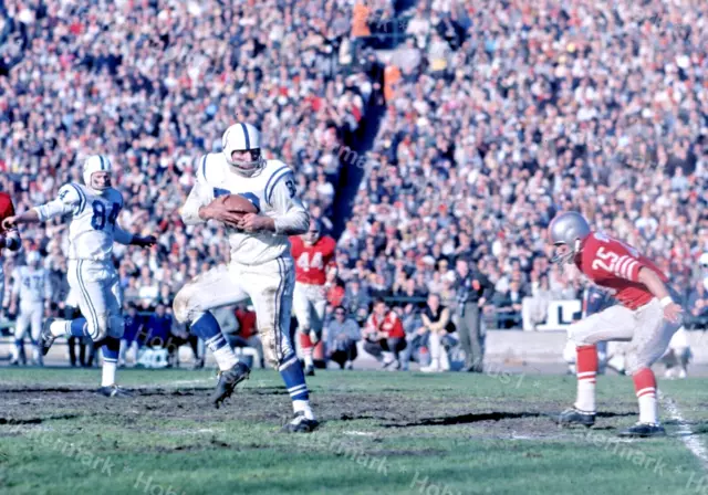 BALTIMORE COLTS vs SAN FRANCISCO 49ERs 1961 Original 120mm Photo Transparency