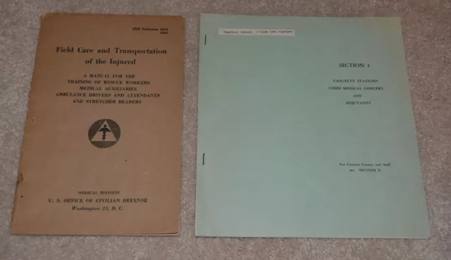 WW II Los Angeles County binder Civil Defense fantastic! many documents, address 2