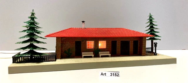 Faller 104 H0 Bahnhof Musberg, mit Beleuchtung, 1:87, sehr selten und RAR