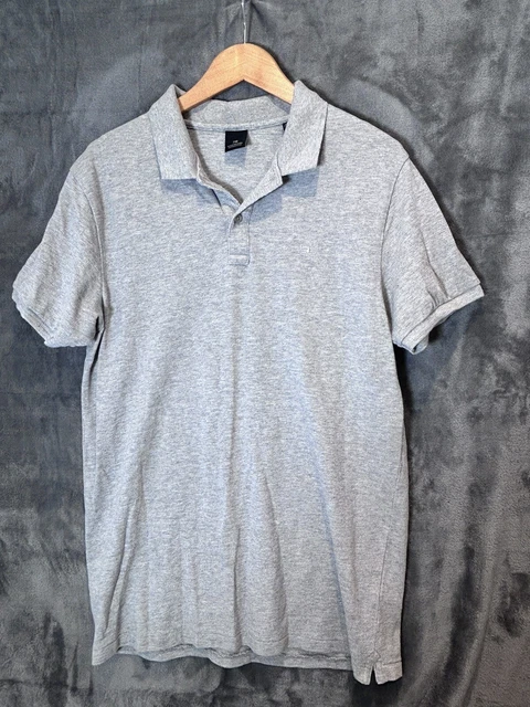 Scotch and Soda Polo Shirt Grey Large Mens