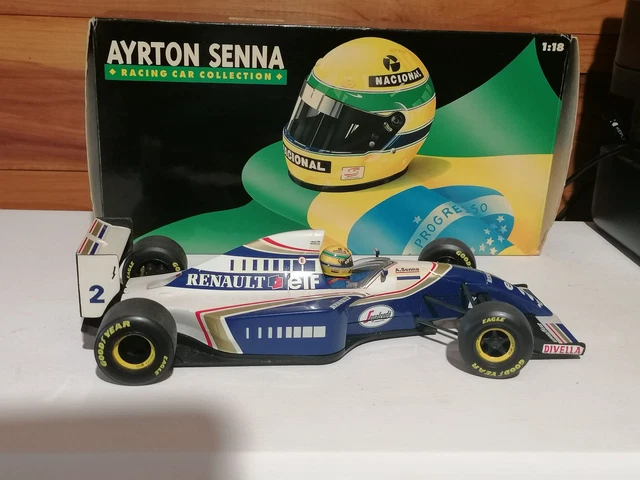 Miniature F1 Williams Renault FW15 Ayrton Senna N°2 – Minichamps 1/18 – Occasion (sans Boîte)