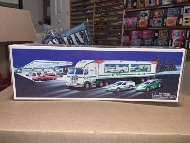 Hess Toy Truck And Racers, 1997 New In Box