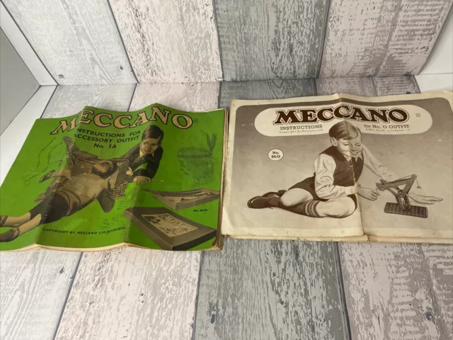 Meccano Instructions Booklets Vintage