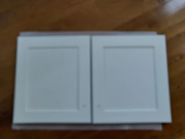  Aristokraft  Cabinet Doors ( Bright White Benton Finish Shaker style)  - Pair  