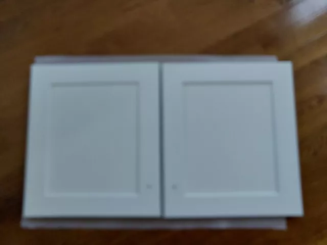  Aristokraft  Cabinet Doors ( Bright White Benton Finish Shaker style)  - Pair  