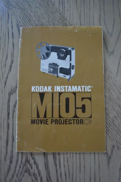 VTG Original Kodak Instamatic M105 Movie Projector Instruction Manual Guide Book