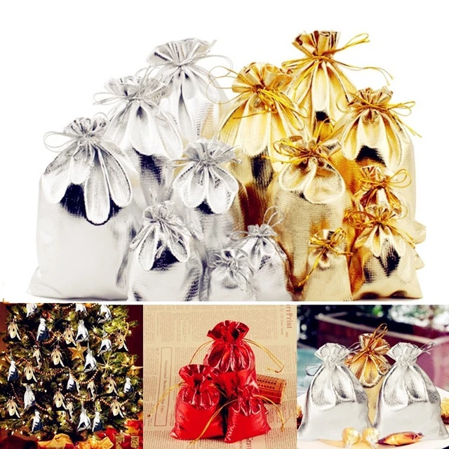 50 PC Grand Organza Cadeau Sacs Mariage / Fête Faveur Bébé Bijoux Bonbon Sachets