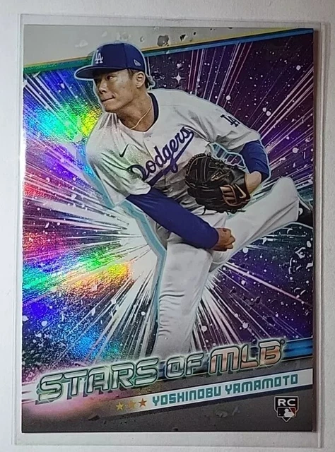 INSERTO YOSHINOBU YAMAMOTO Rookie Stars of MLB 2024 Topps Serie 2 EUR 2 ...