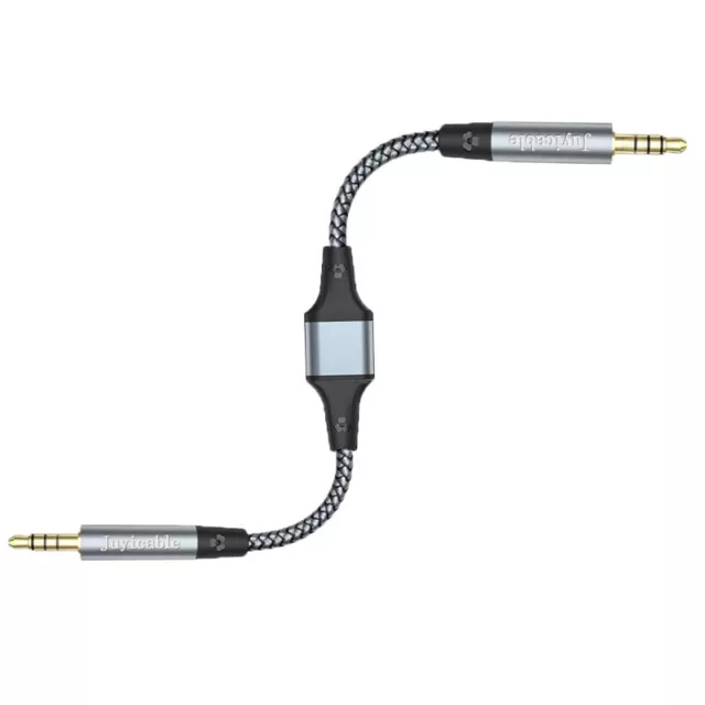 Bidirectional Recording Cable Dual 3.5mm Gold-Plated Plug Nylon Braided Thread