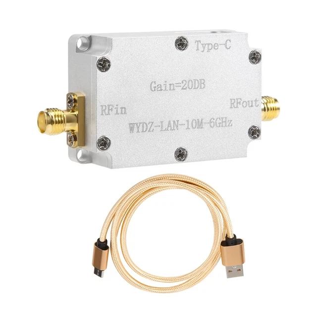 Driver segnale LNA alta piattezza 10 M-6 GHz amplificatore basso rumore guadagno 20 DB - Empf A6M4