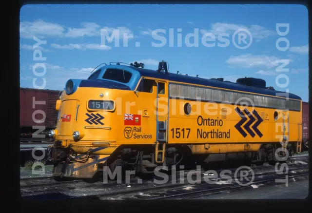 Original Slide ONR Ontario Northland FP7A 1517 North Bay ON 1986
