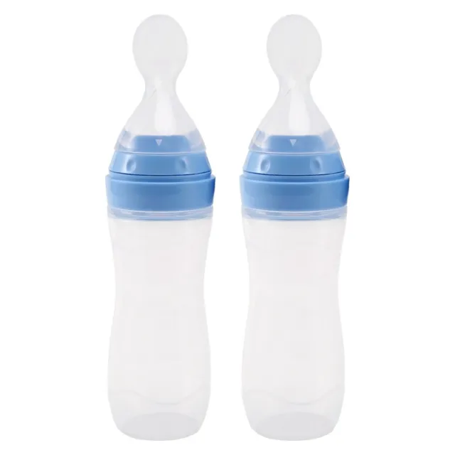 2 PIEZAS Cuchara dispensadora de alimentos de silicona para bebés (120 ml, ideal para bebés de 4 meses D6S3