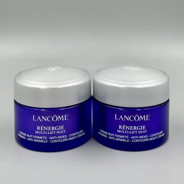 2 x 15 ml Lancome Renergie Multi Lift Nuit Anti Wrinkle Night Cream (30 ml)