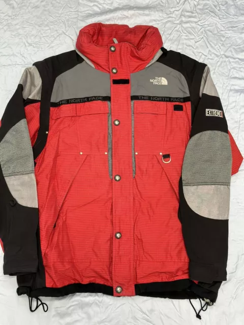Vintage 1990s The North Face Extreme Gear Red, Black & Grey Jacket Mens Large