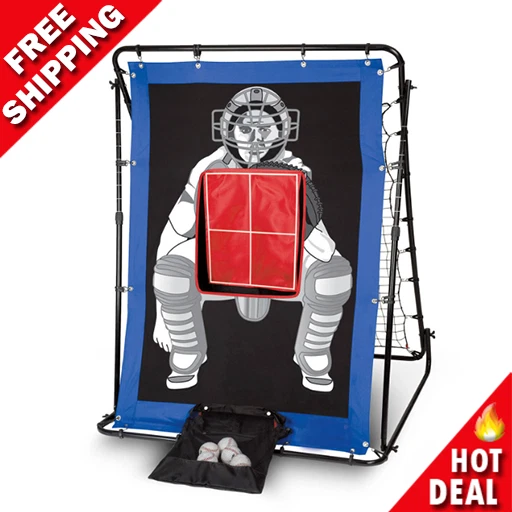 BASEBALL PITCH BACK Pitching Net Target Practice Training Aid Outdoor