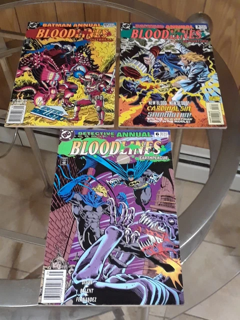 DC Annual Lot - Batman 17 / Detective 6 / Legends Dark Knight 3 "Bloodlines"