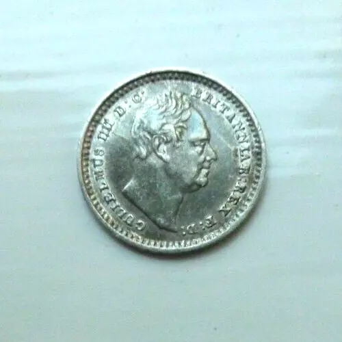 1835 UK William IV Three Half Pence Silver Coin High Grade