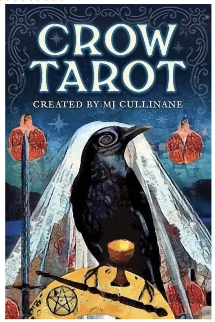The Crow Tarot By MJ Cullinane 78 Cards Deck + 88 Page Instruction Booklet NEW