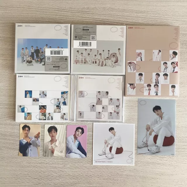 SEVENTEEN japan 2nd mini album 24H 4 ver. set + Hoshi Photo card + entry sheet