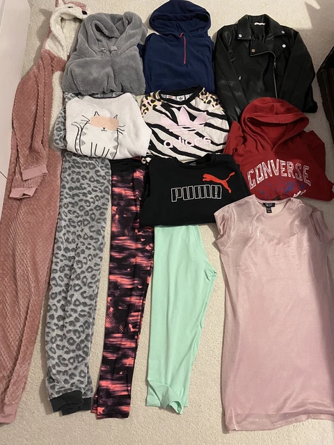 Girls clothes bundle 12-14 years Converse Adidas New Look Puma And More