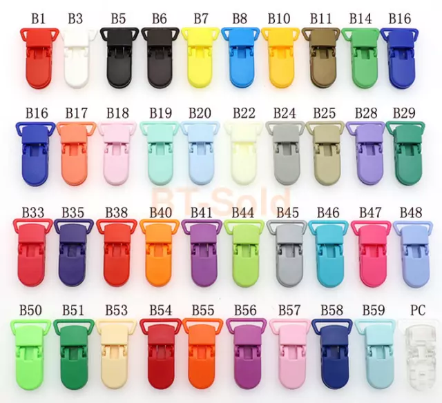 DIY 10pcs Baby Safe Dummy Plastic Pacifier Clip Holder Soother  DIY  Making