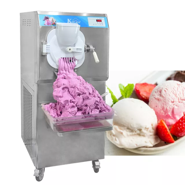 Kolice Commercial Heavy Duty Gelato Hard Ice Cream Machine Water Ice Machine