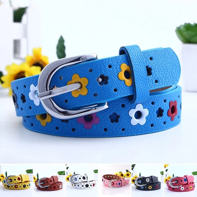 Cintura per cintura baby kids ragazzi bambine regolabile moda pelle pu fibbia per cintura