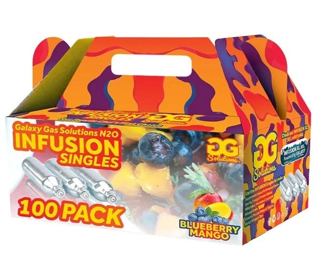 100PC BOX - Galaxy Gas Infusion Blueberry Mango