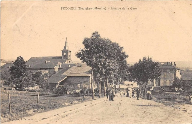 Cpa 54 Pexonne Avenue De La Gare