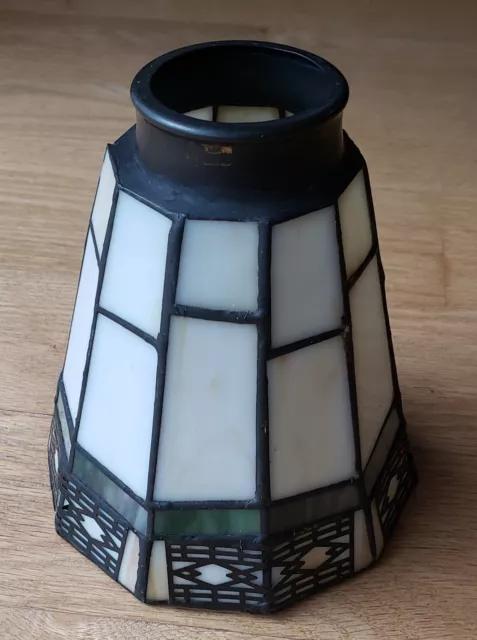 Vintage Spectrum Tiffany Slag-Stained Glass Ceiling Fan Chandelier Wall Sconce